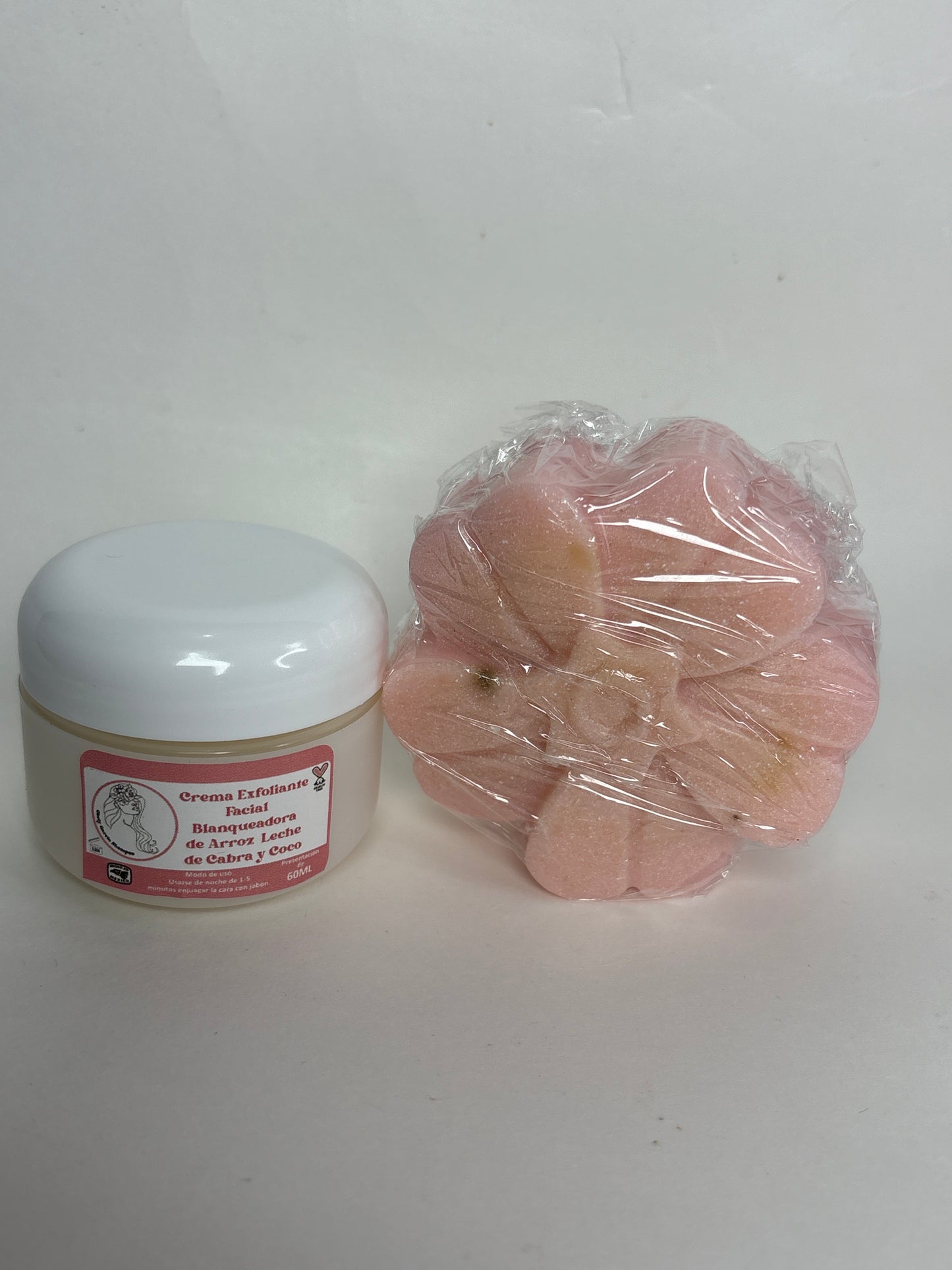 Crema exfoliante Blanqueadora y Jabon Arroz & leche de cabra