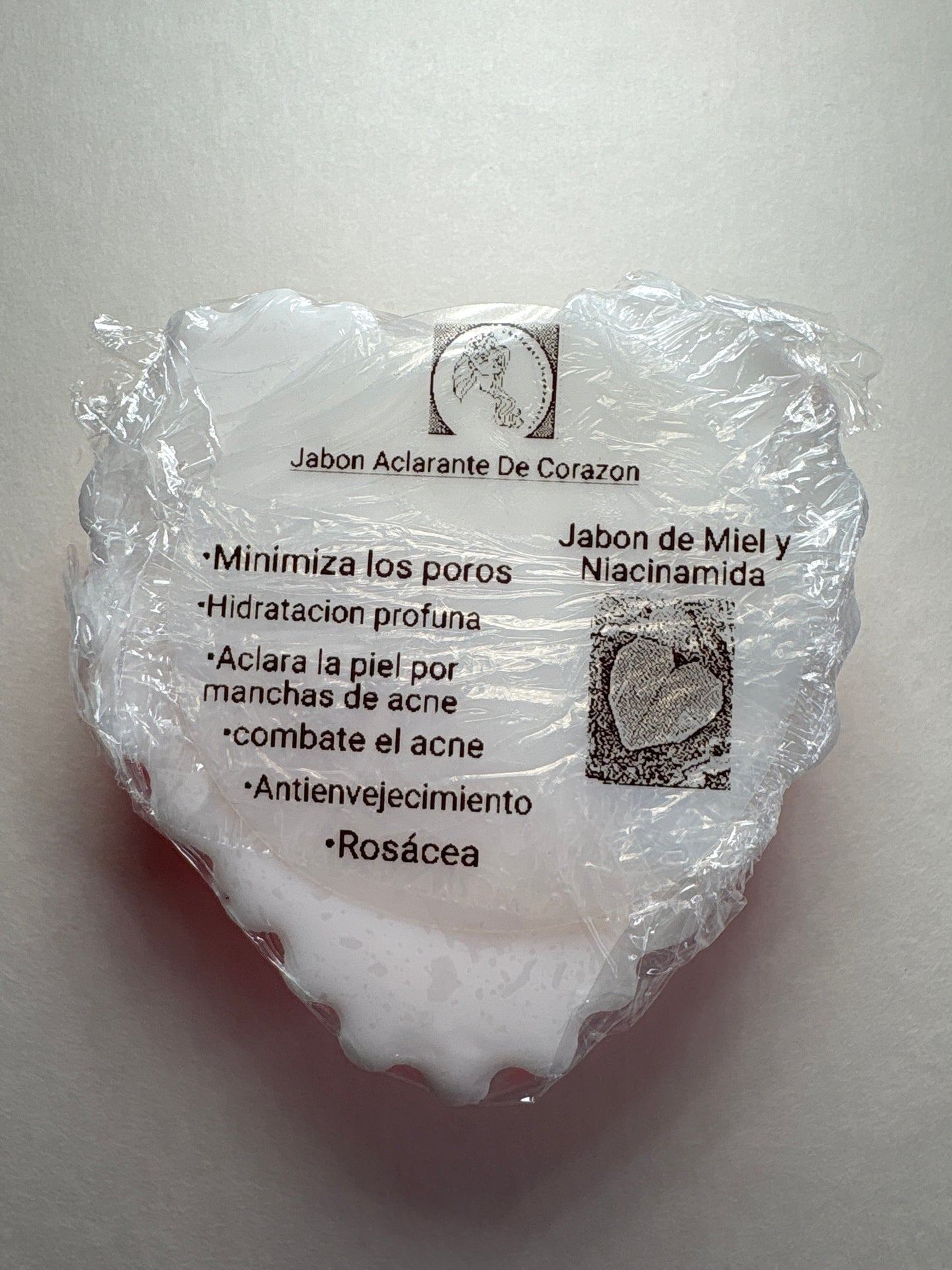 Jabon Rojo & blanco de Miel y Niacionamida