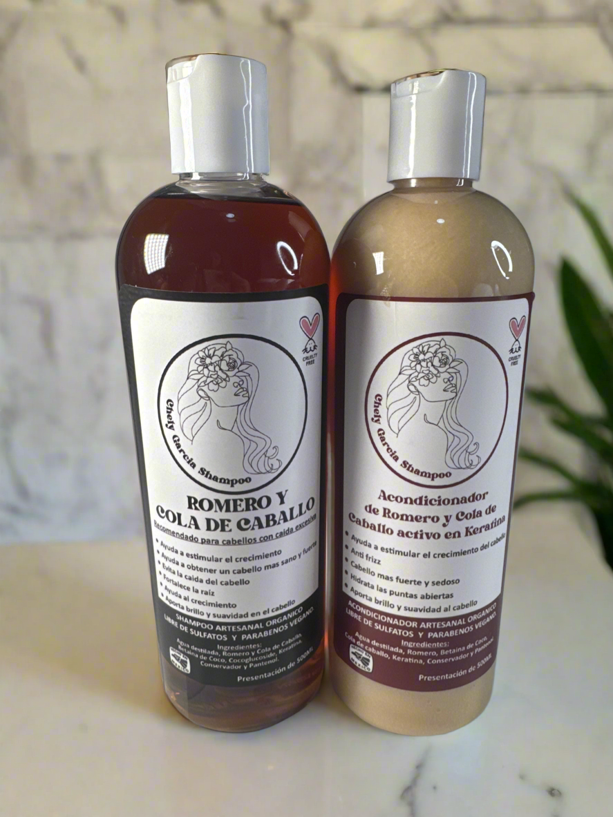 Romero y cola de caballo y acondionador bundle
