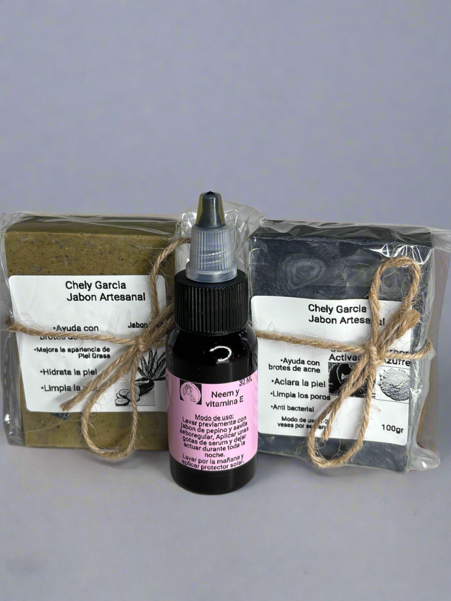tratamiento para acne serum y jabones