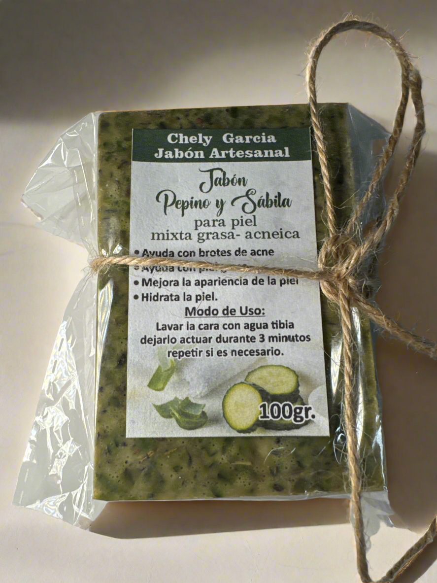 Jabon de pepino y Sabila