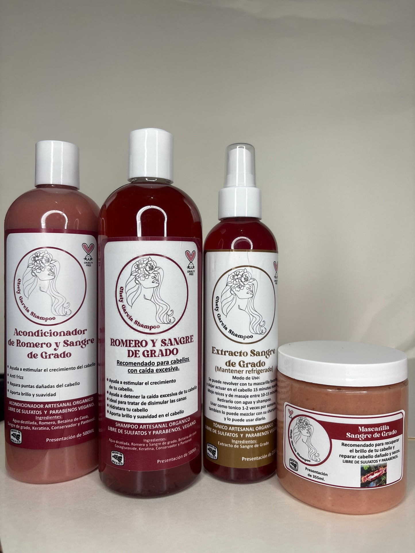 Sangre de Grado Kit completo para la perdida de cabello