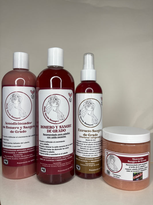 Sangre de Grado Kit completo para la perdida de cabello
