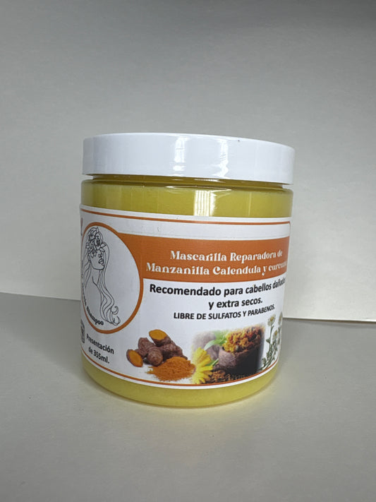 Mascarilla Reparadora de Manzanilla Calendula, y Curcuma