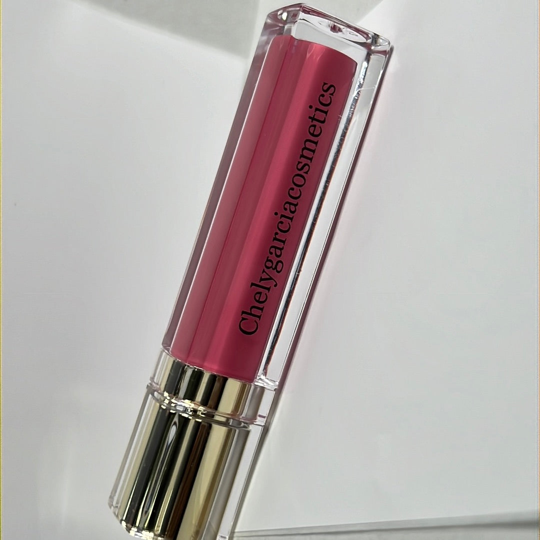 Pink matte lipstick
