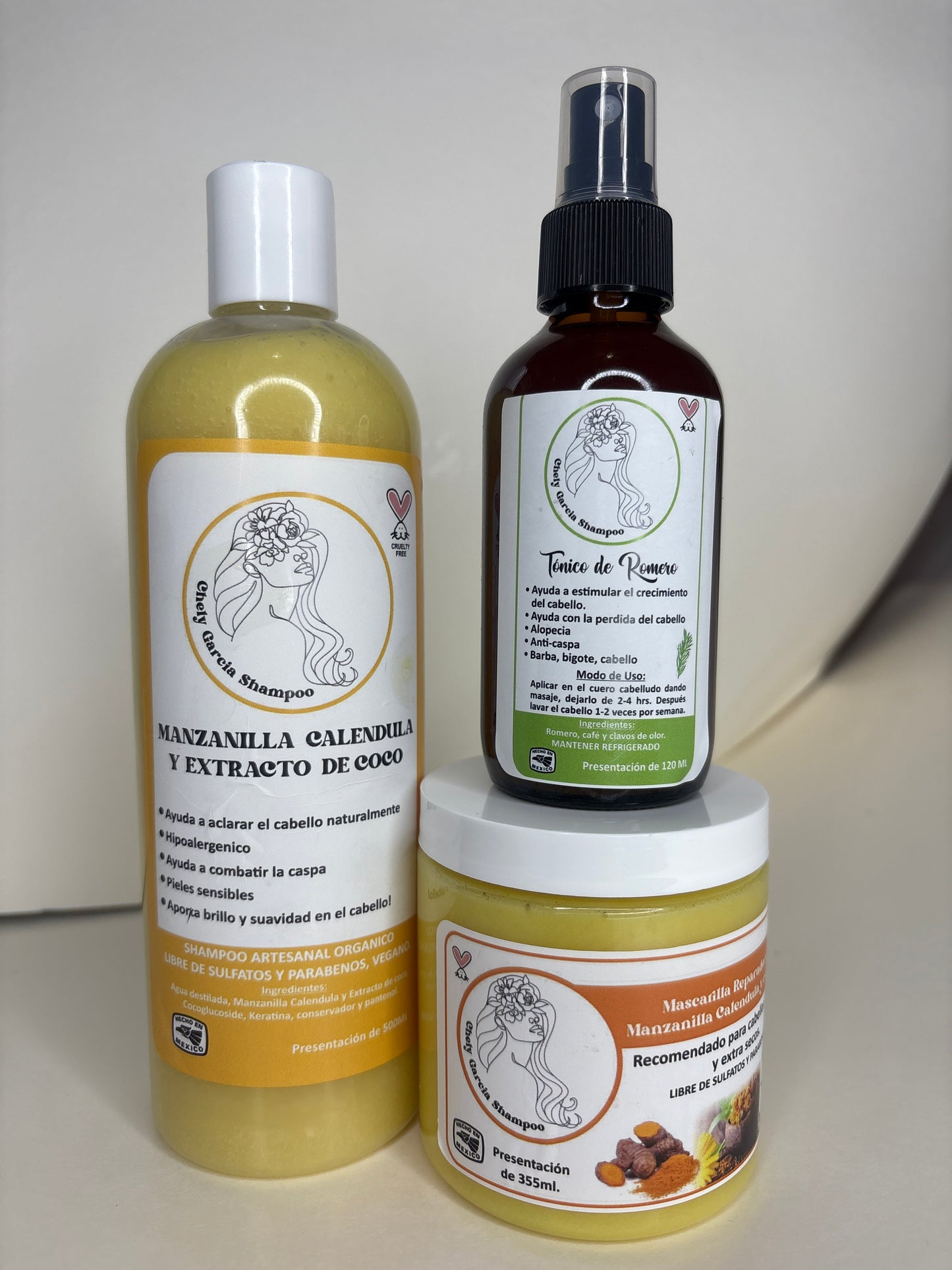 Rubias y Niños Kit Completo con tonico para perdida de cabello