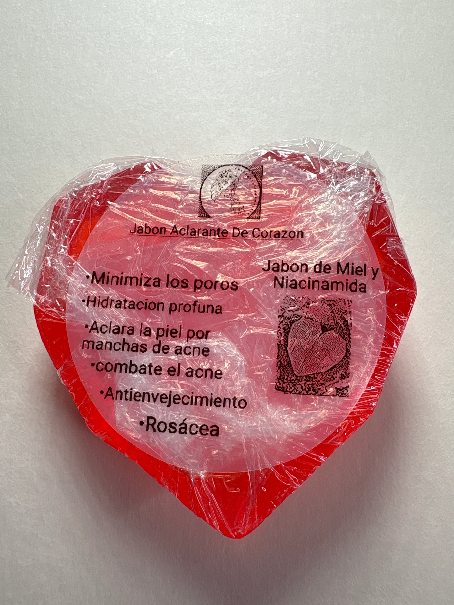 Jabon rojo de Niacinamida y miel